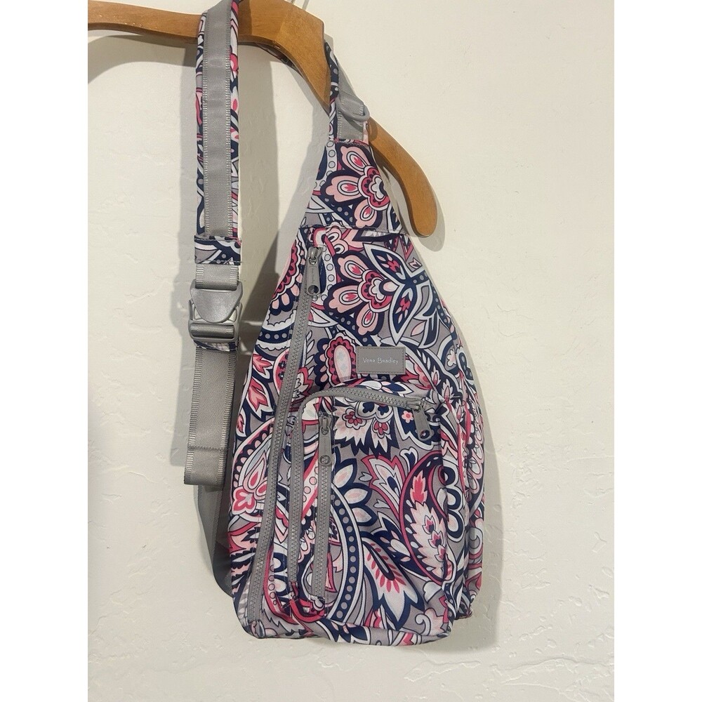 VERA BRADLEY Crossbody Medium 19” Lighten UP Sling Backpack Paisley Floral